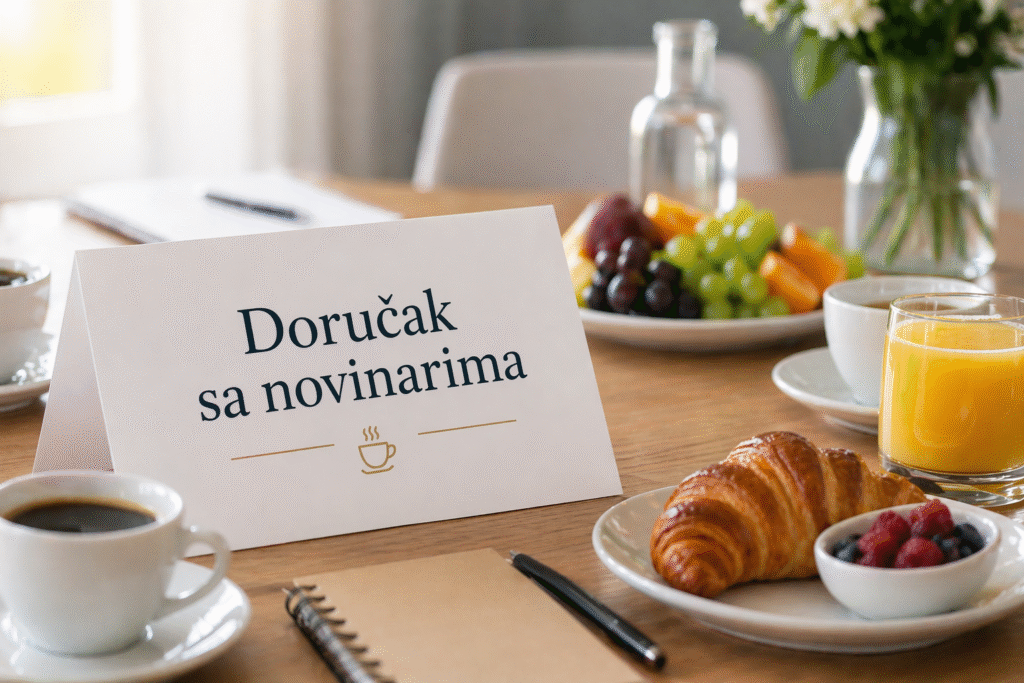 Novinari sastanak doručak