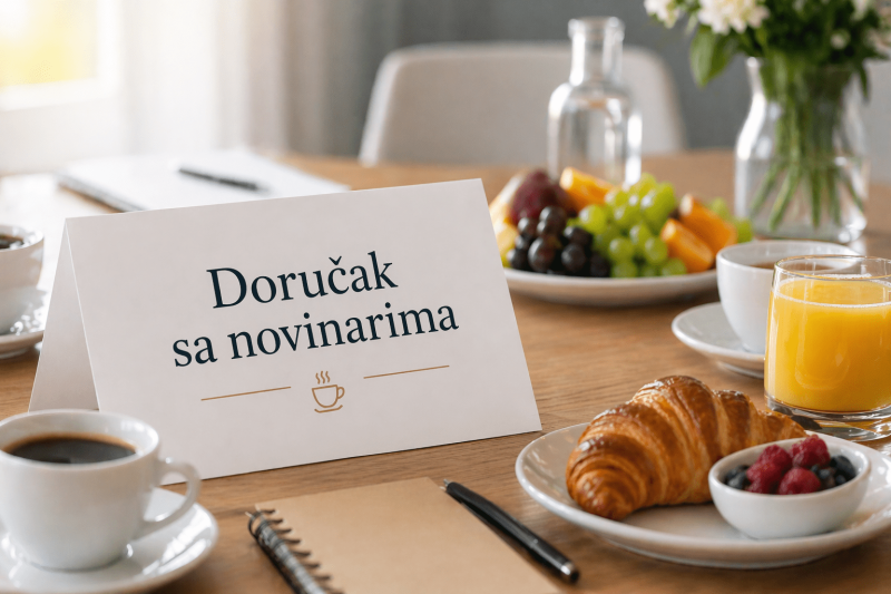 Novinari sastanak doručak
